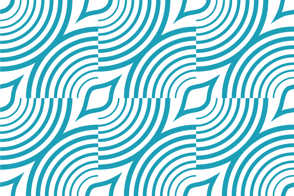 Moderné prestieranie na stôl zakrivený vlnový vzor - Tenstickers