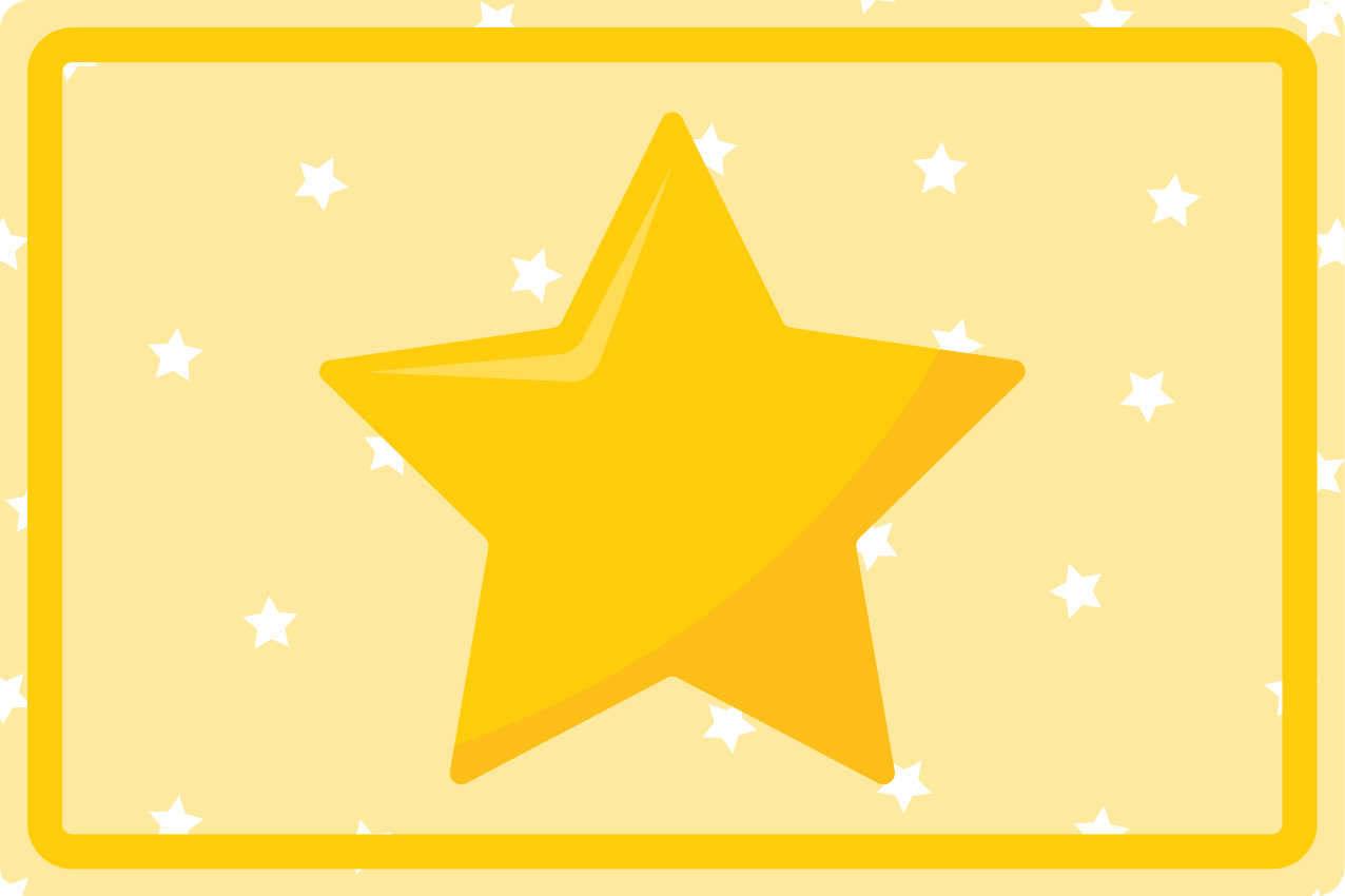 Domáce prestieranie žlté klasické hviezdy - Tenstickers