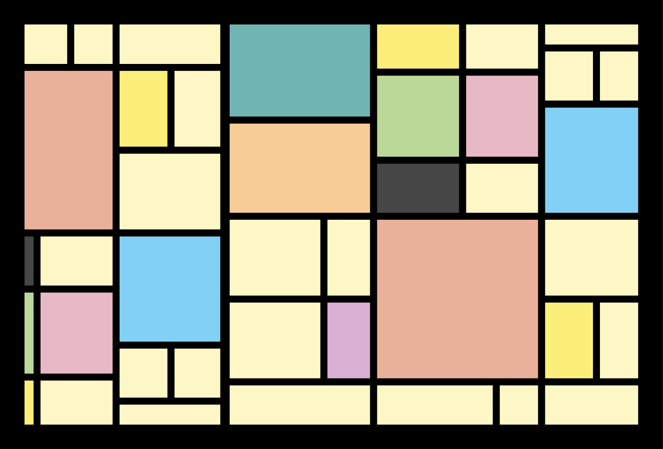 Moderné prestieranie na stôl geometrický abstraktný vzor - Tenstickers