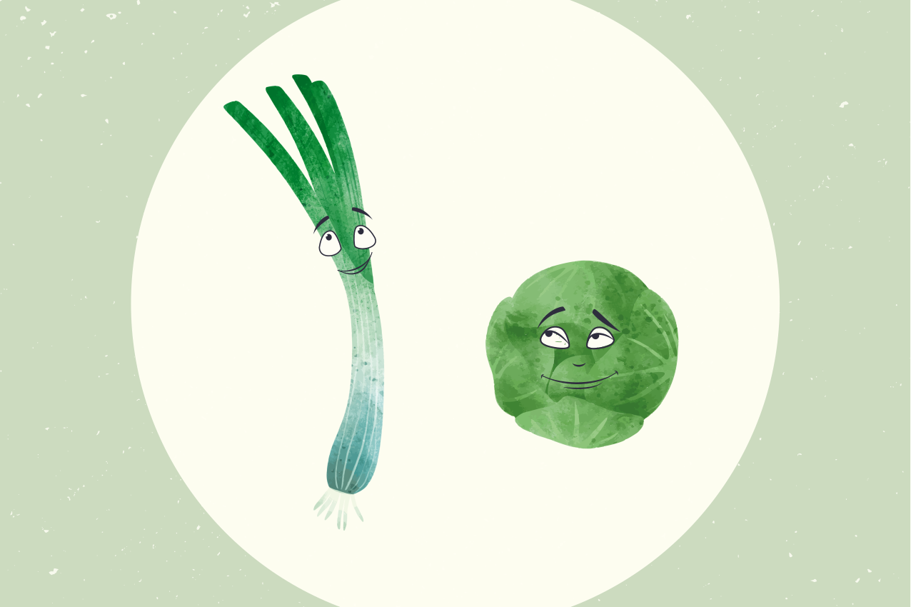 Pór a ružičkový kel ilustračné prestieranie - Tenstickers