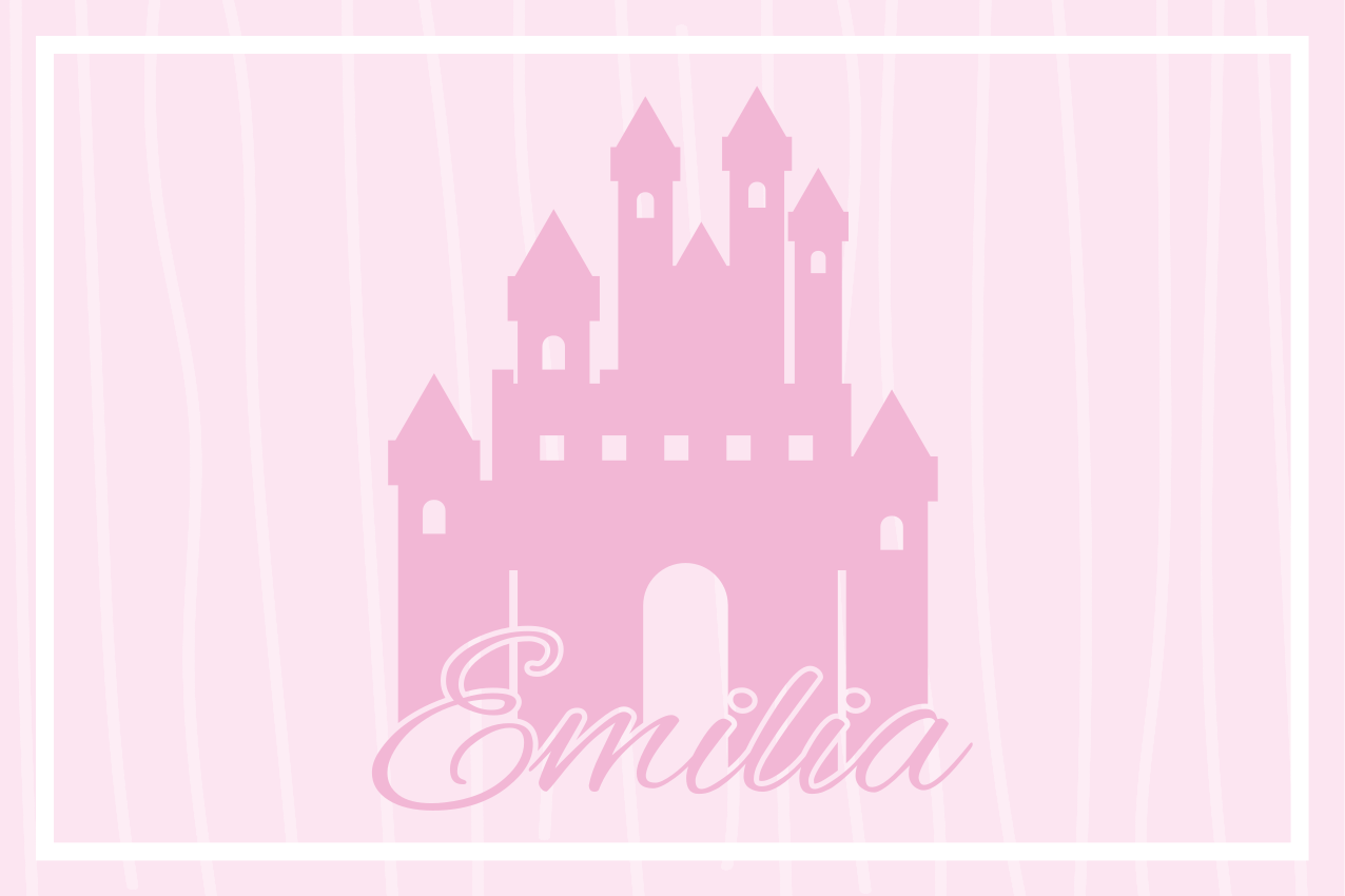 Jednofarebný zámok s hviezdami prestieranie pre deti - Tenstickers