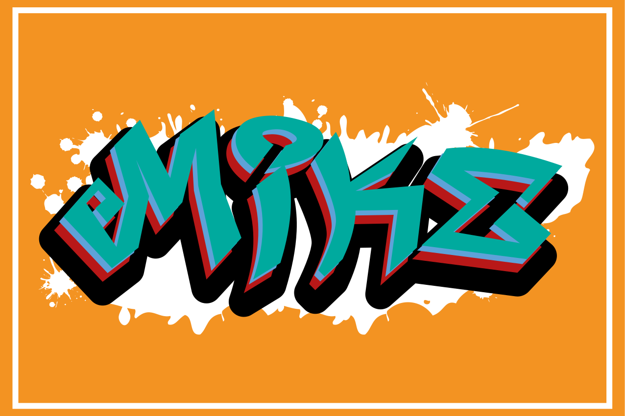 Personalizované prestieranie s king graffiti v divokom štýle - Tenstickers