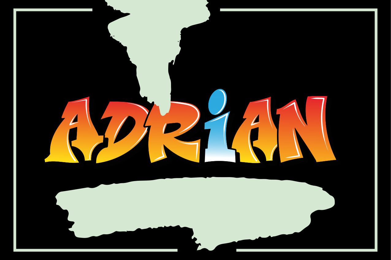 Podložky s graffiti písmenami vášho mena - Tenstickers