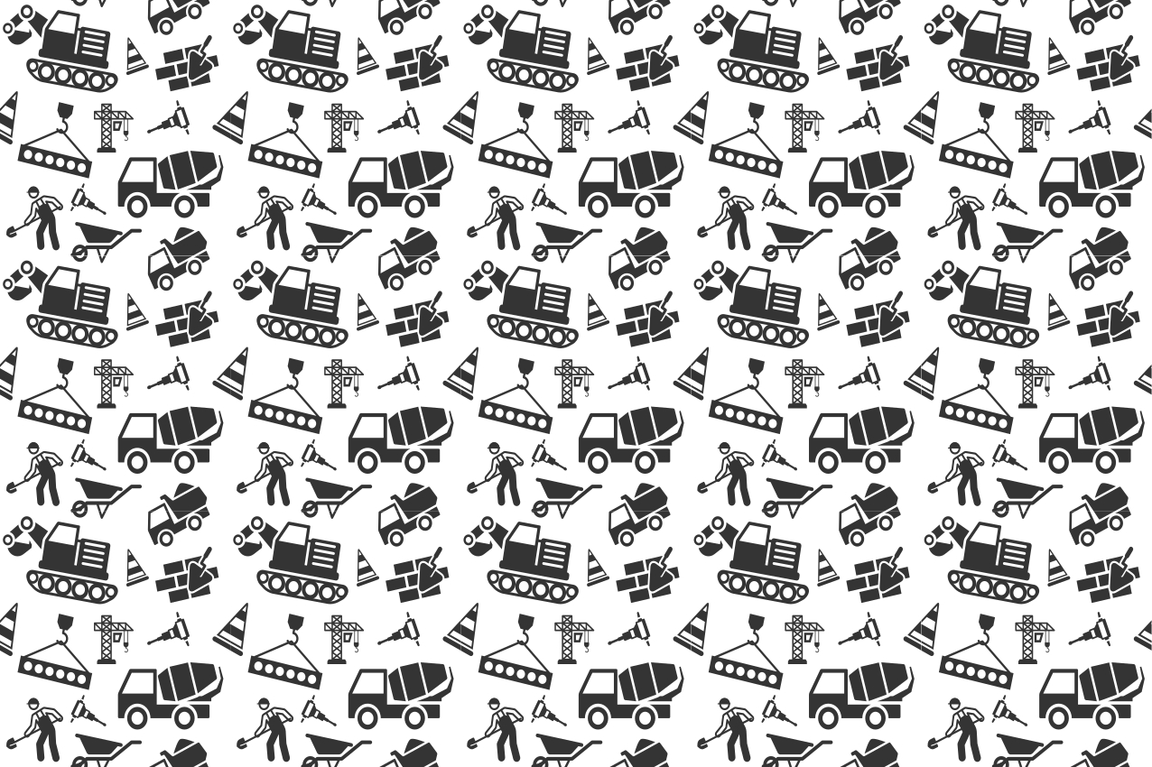 Detské prestieranie s motívom stavby - Tenstickers