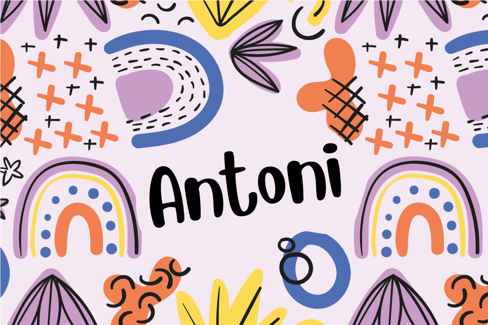 Detské prestieranie s farebnými dúhovými vzormi - Tenstickers