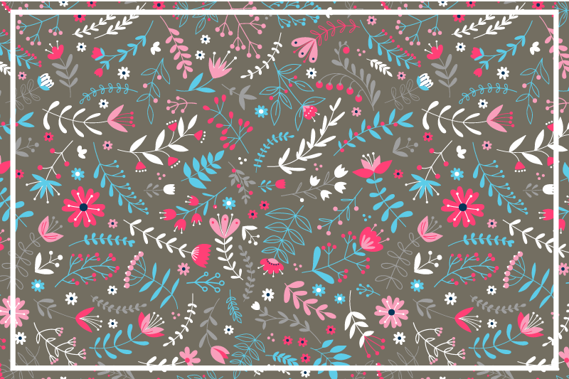 Vzorované prestieranie s botanickou textúrou - Tenstickers