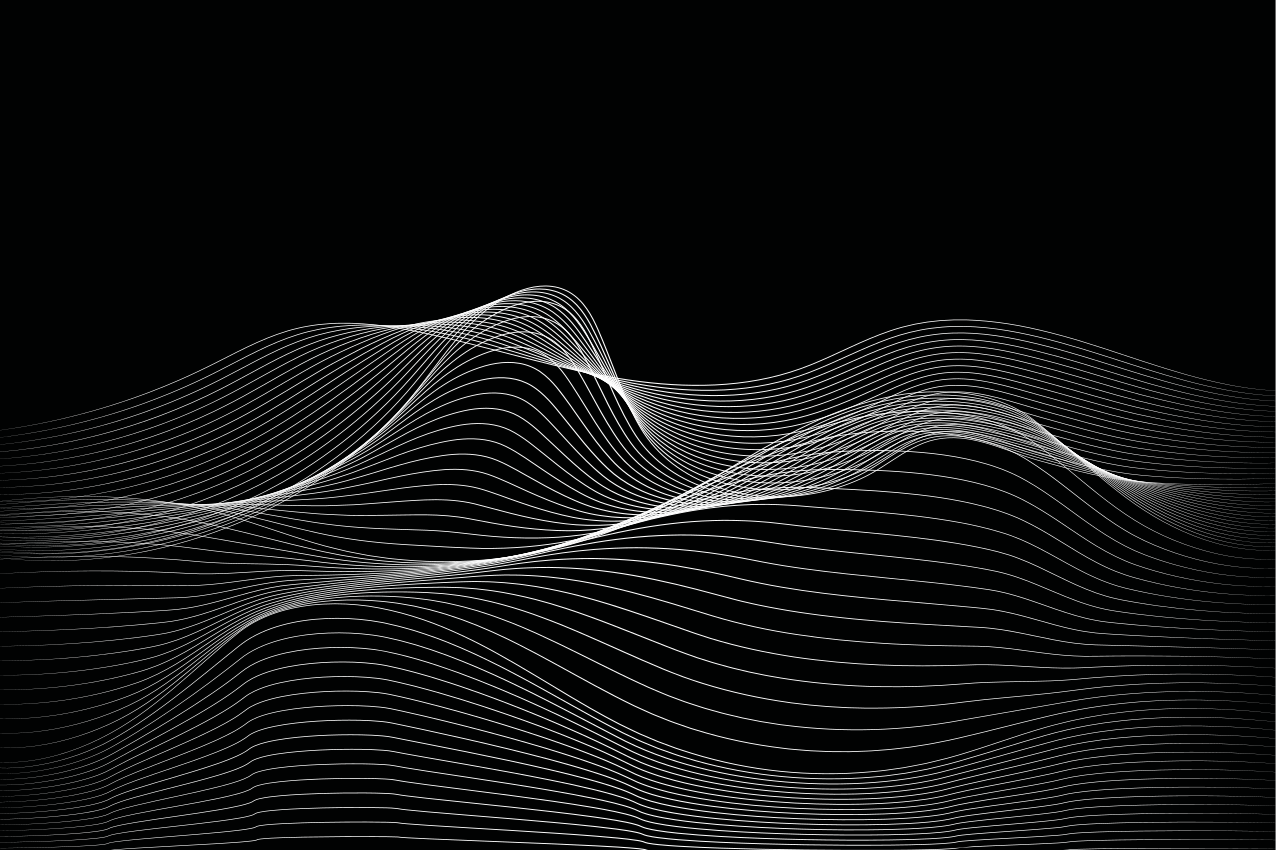 Vzorované prestieranie s vlnitými vzormi - Tenstickers