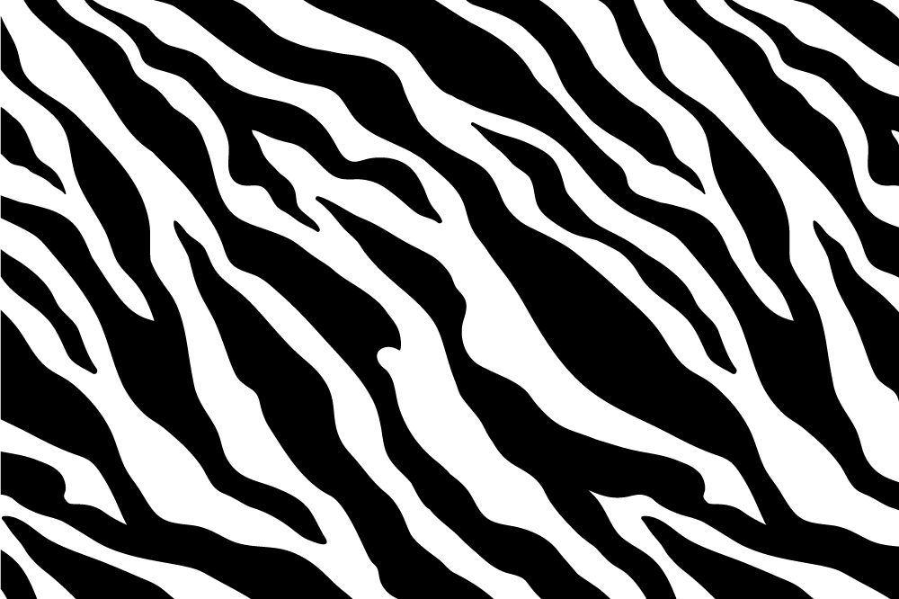 Vzorované prestieranie s pruhom zebra - Tenstickers