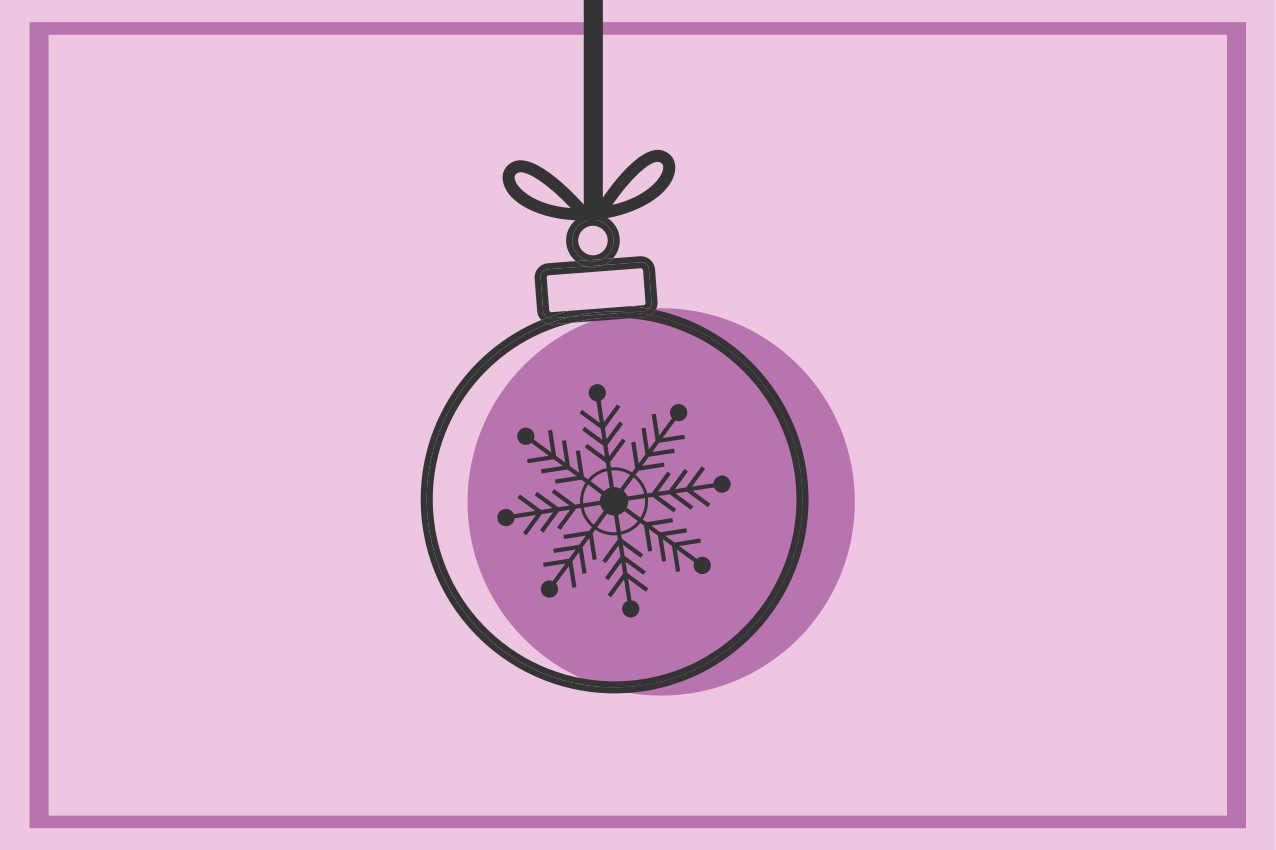 Elegantné ružové vianočné prestieranie - Tenstickers