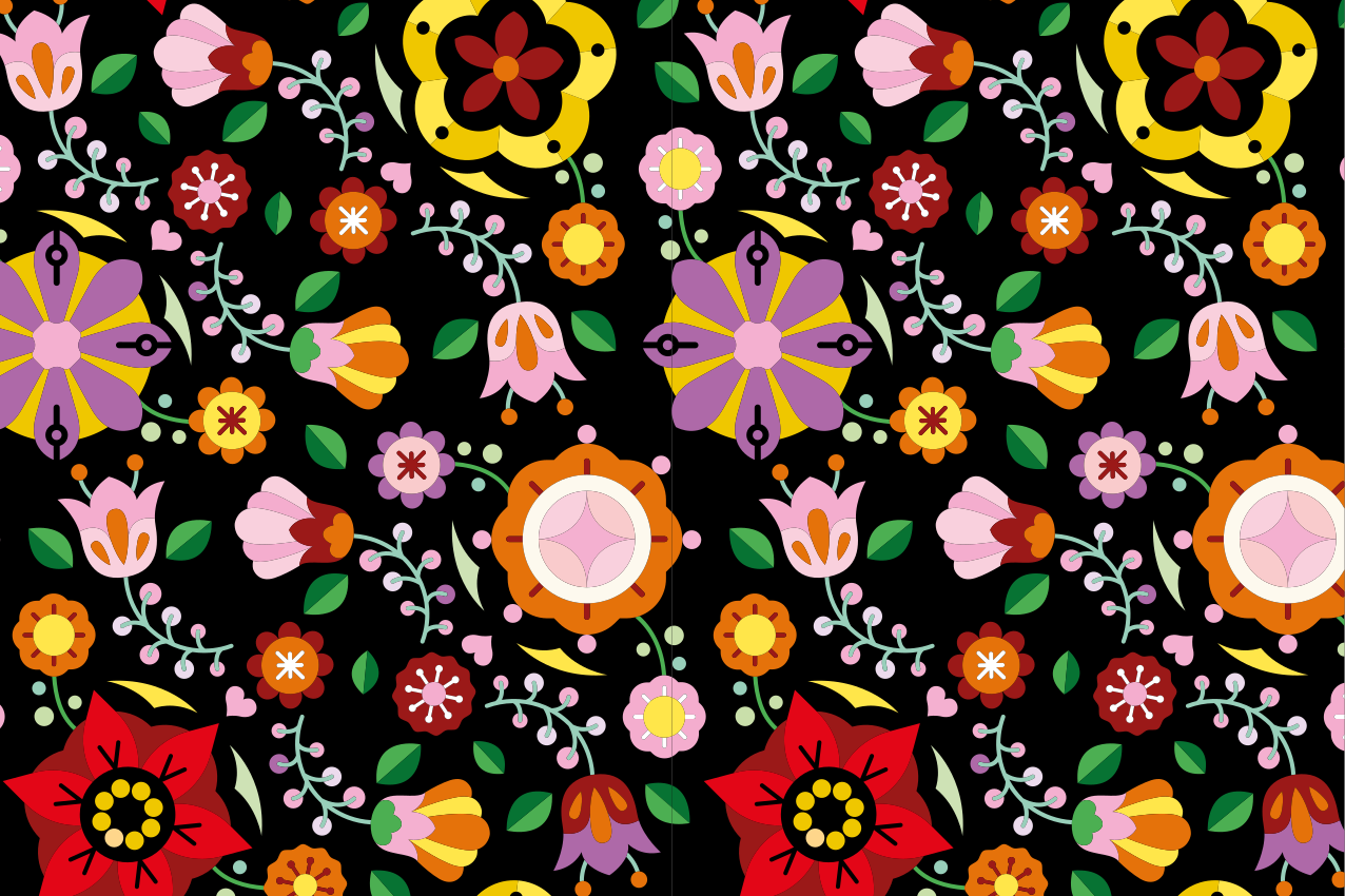 Originálne prestieranie Živá kvetinová inšpirácia - Tenstickers