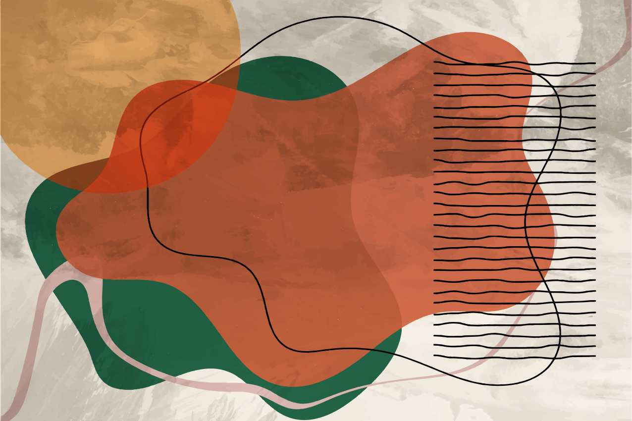 Abstraktné koláž umelecké diela moderné prestieranie - Tenstickers