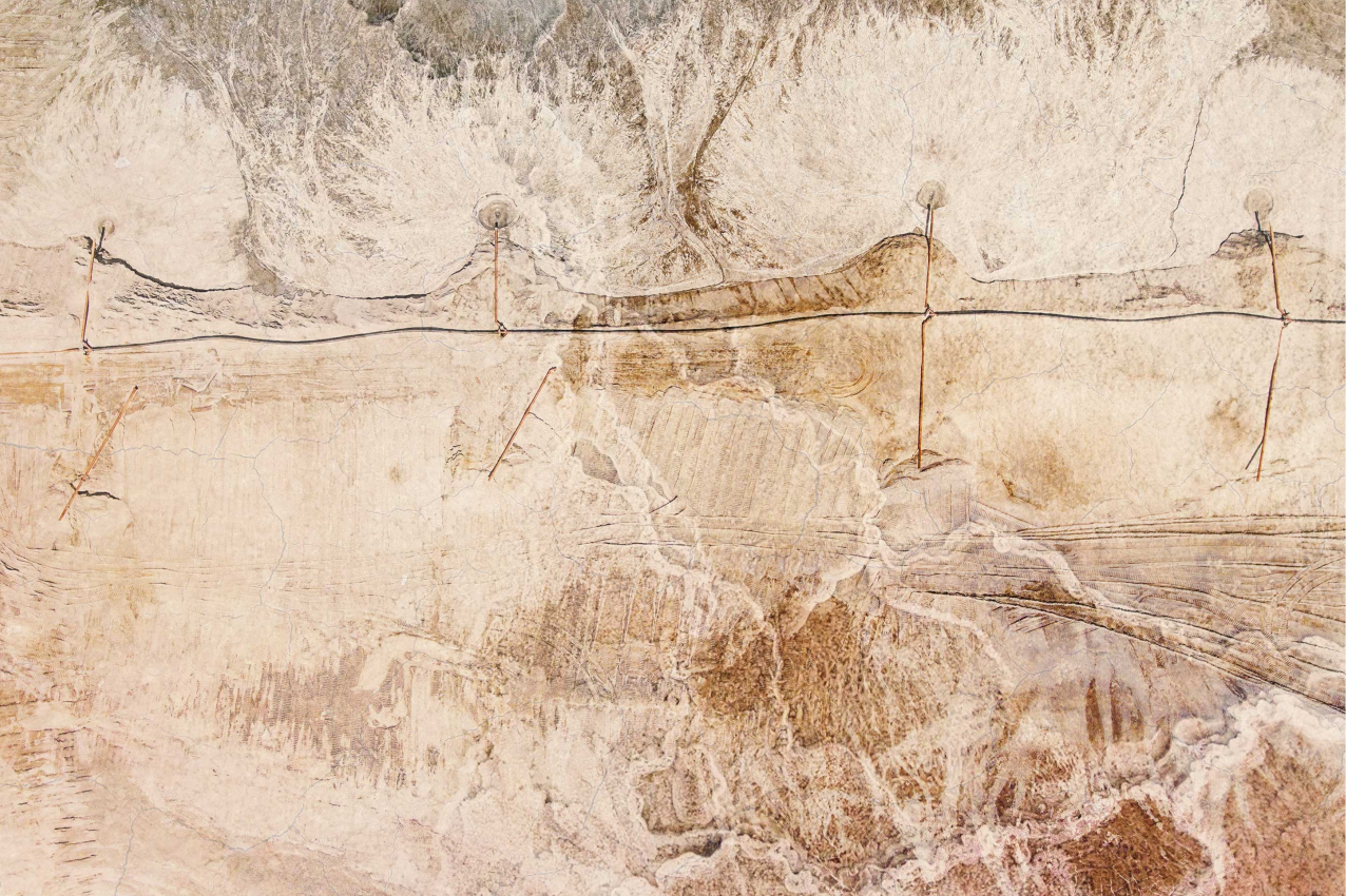 Vzorované prestieranie s organickým dreveným povrchom - Tenstickers