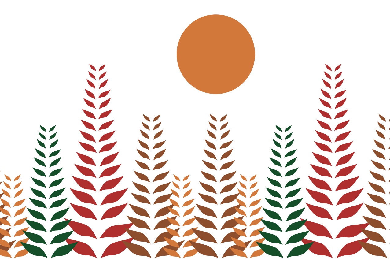 Moderné prestieranie na stôl s elegantným listovým motívom - Tenstickers