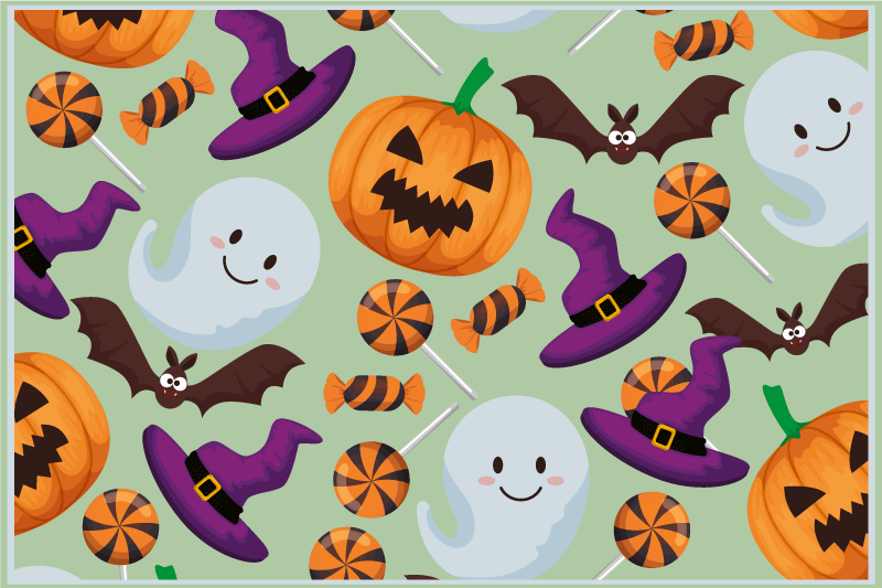 Halloweenske prestieranie s farebnými prvkami - Tenstickers