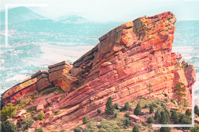 Moderné prestieranie na stôl majestátna skalná formácia - Tenstickers