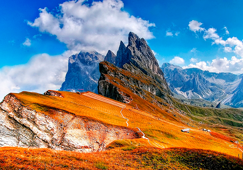 Moderné prestieranie na stôl horský scenický výhľad - Tenstickers