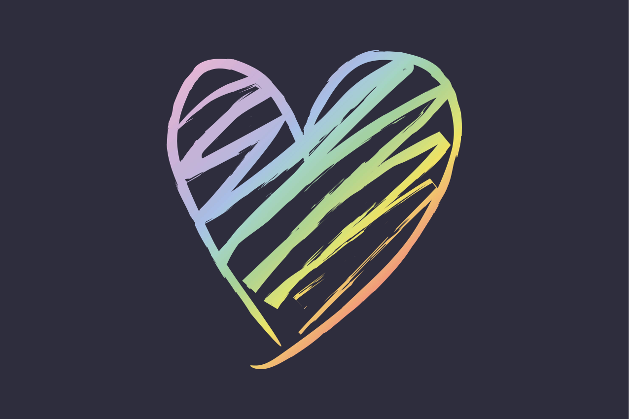 Originálne prestieranie farebný tvar srdca - Tenstickers