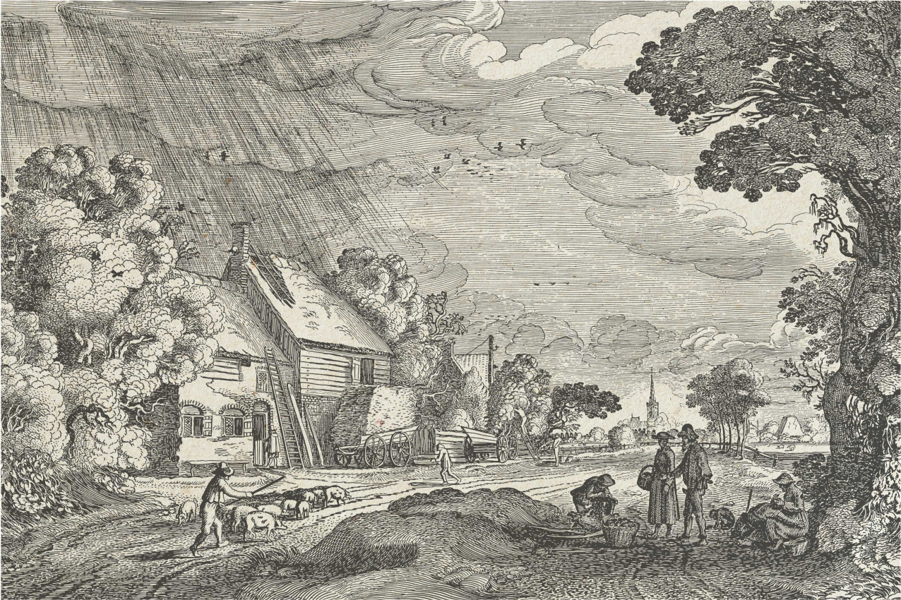 Originálne prestieranie s vintage krajinným motívom - Tenstickers