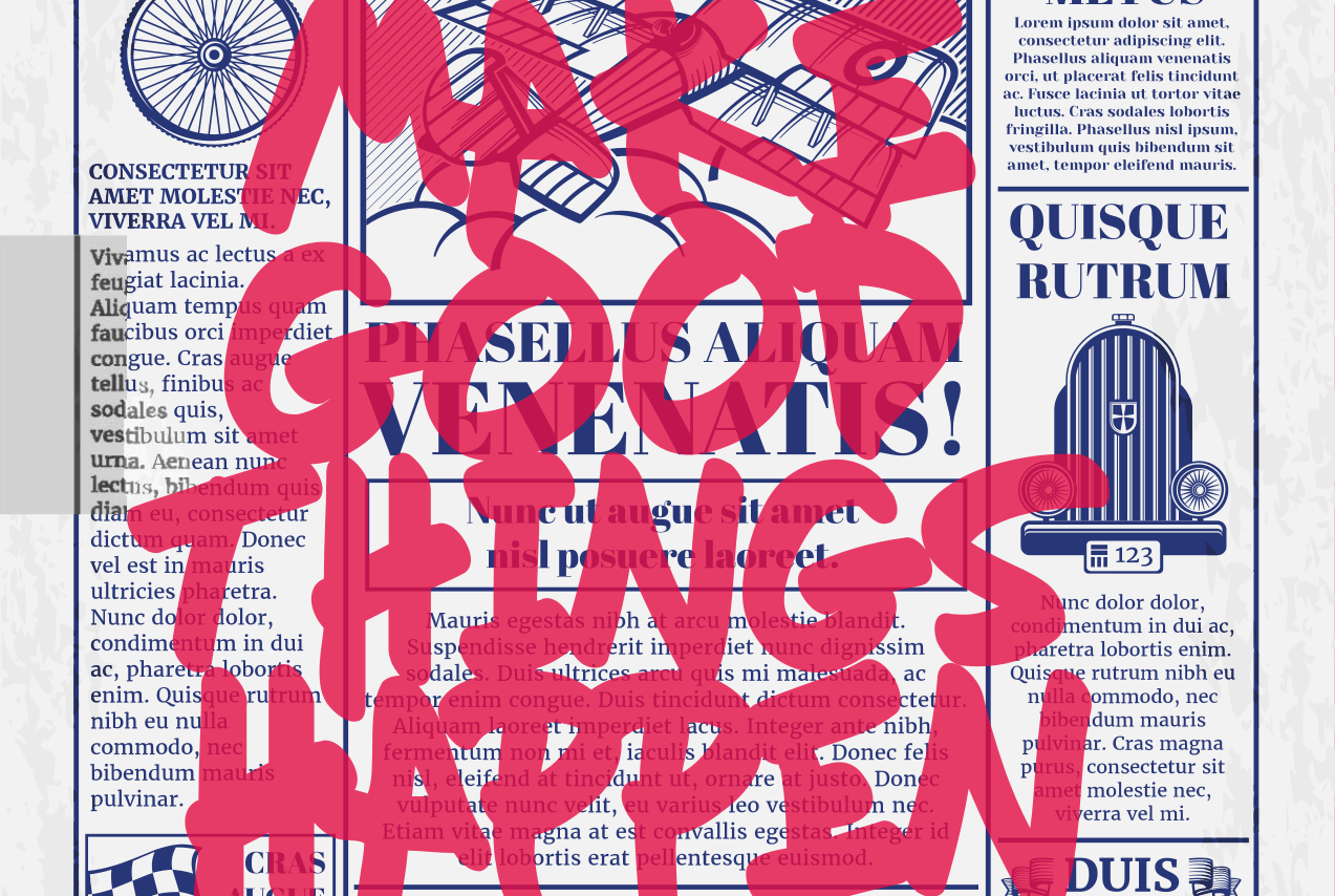 Urobte dobré veci originálne prestieranie - Tenstickers