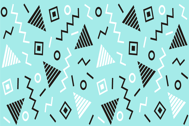 Moderné prestieranie na stôl geometrické vzory - Tenstickers