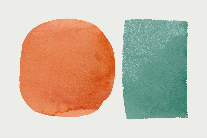 Vzorované prestieranie s abstraktnými farebnými škvrnami - Tenstickers