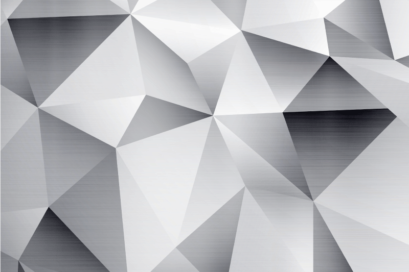 Strieborné kozmické prestieranie s geometrickou textúrou - Tenstickers