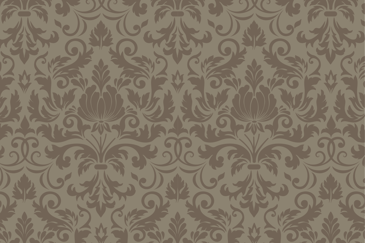 Vzorované prestieranie s detailným botanickým vzorom - Tenstickers