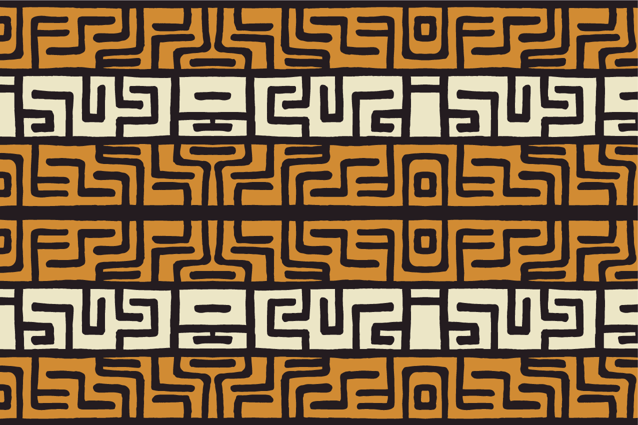 Originálne prestieranie v africkom štýle hnedý vzor - Tenstickers