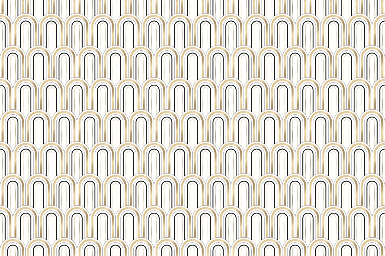 Moderné prestieranie na stôl s krivkovými motívmi - Tenstickers