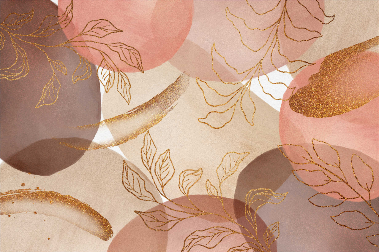 Vzorované prestieranie s pôvabnými listovými motívmi - Tenstickers