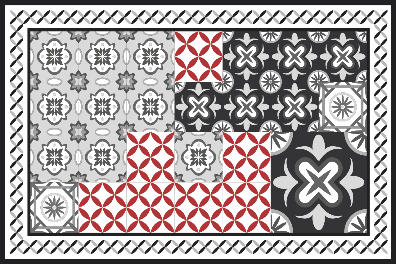 Vzorované prestieranie s rafinovaným textúrovaním - Tenstickers