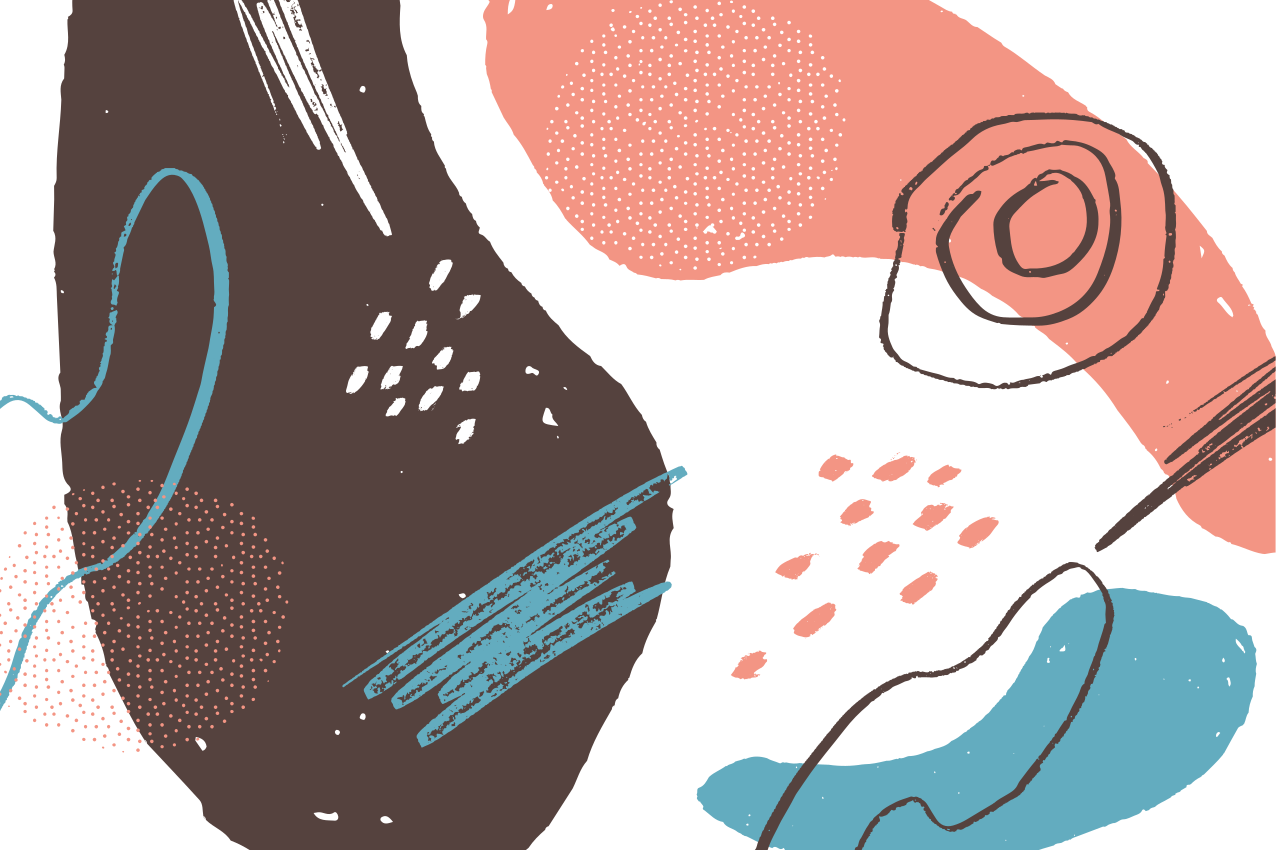 Moderné prestieranie na stôl Živé abstraktné tvary - Tenstickers