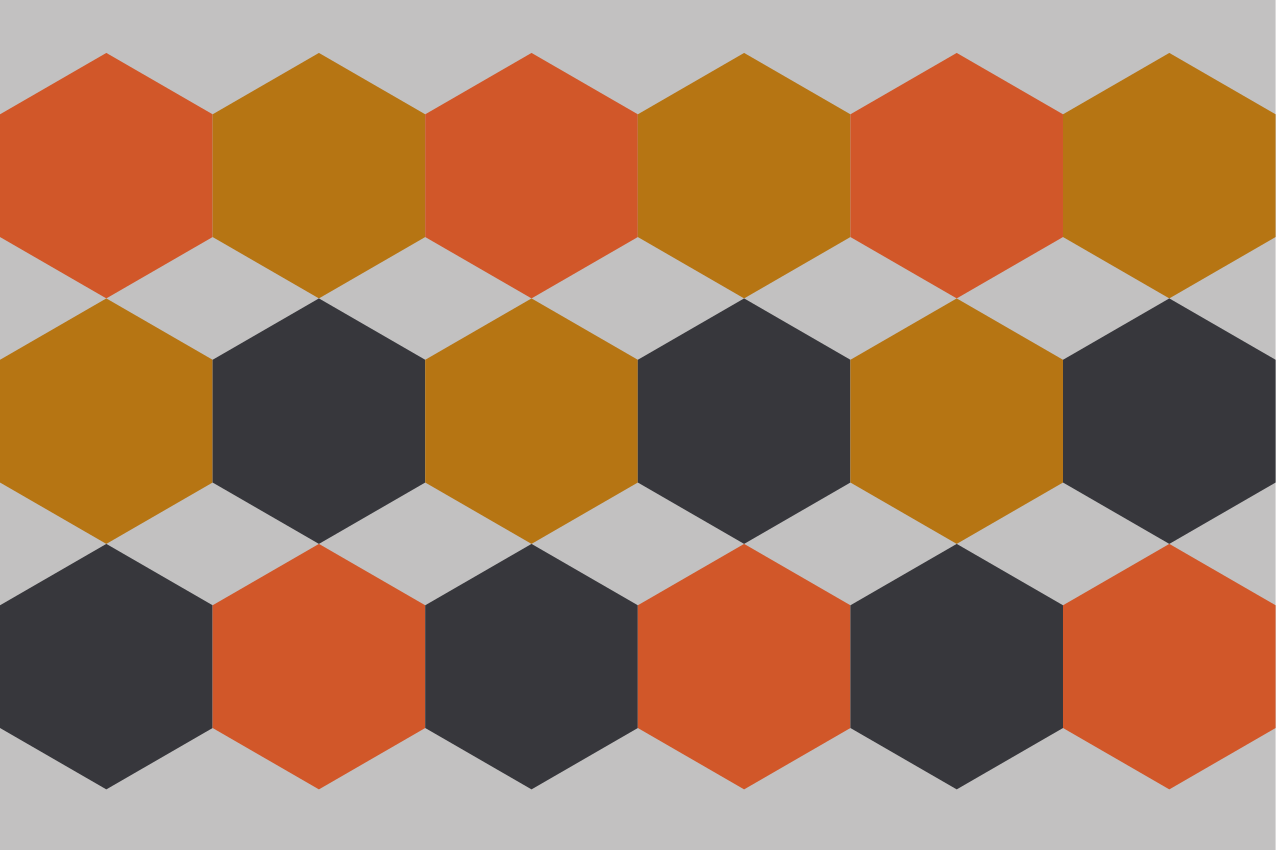 Moderné prestieranie na stôl s hexagonálnym vzorom - Tenstickers