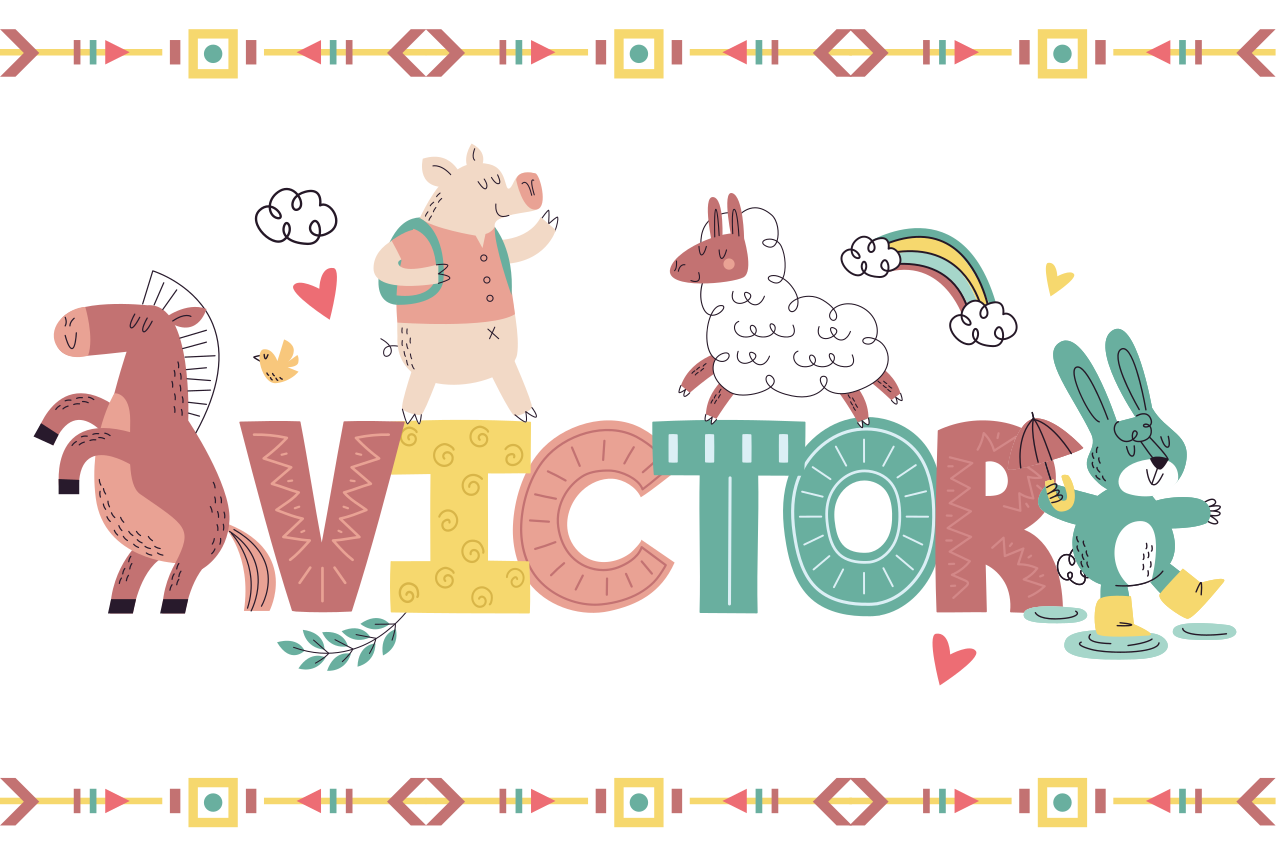 Detské prestieranie s priateľskými zvieracími postavami - Tenstickers