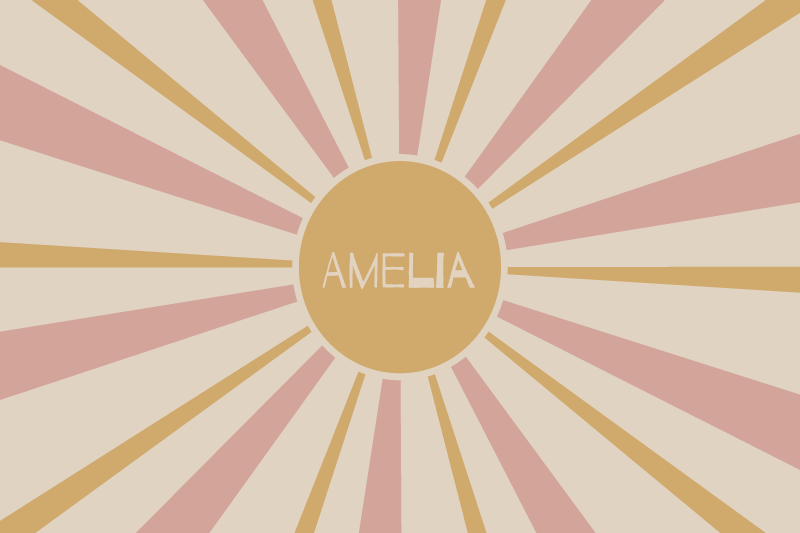 Prestieranie s menom slnečný stredový prvok - Tenstickers