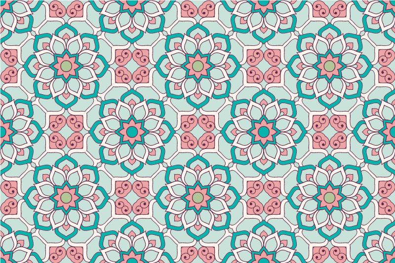 Originálne prestieranie vo florálnom štýle - Tenstickers