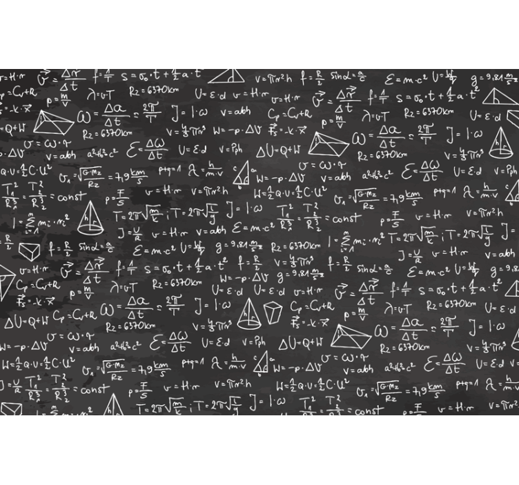 fototapety do izby teenagera vzor matematickej tabule - Tenstickers