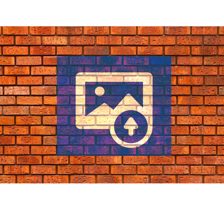 fototapety tehly efekt španielskej vlajky - Tenstickers