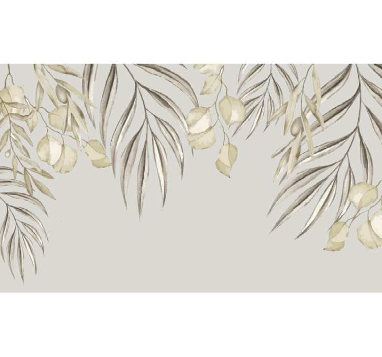 fototapeta do kúpeľňe mäkká béžová dlaň - Tenstickers