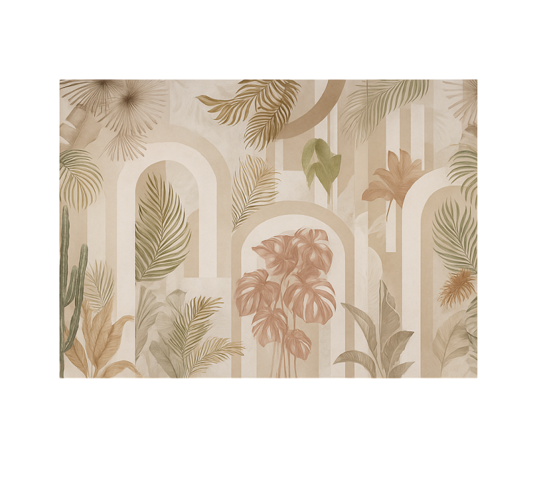 fototapety na stenu do obyvacky dizajn oblúkov v džungli - Tenstickers