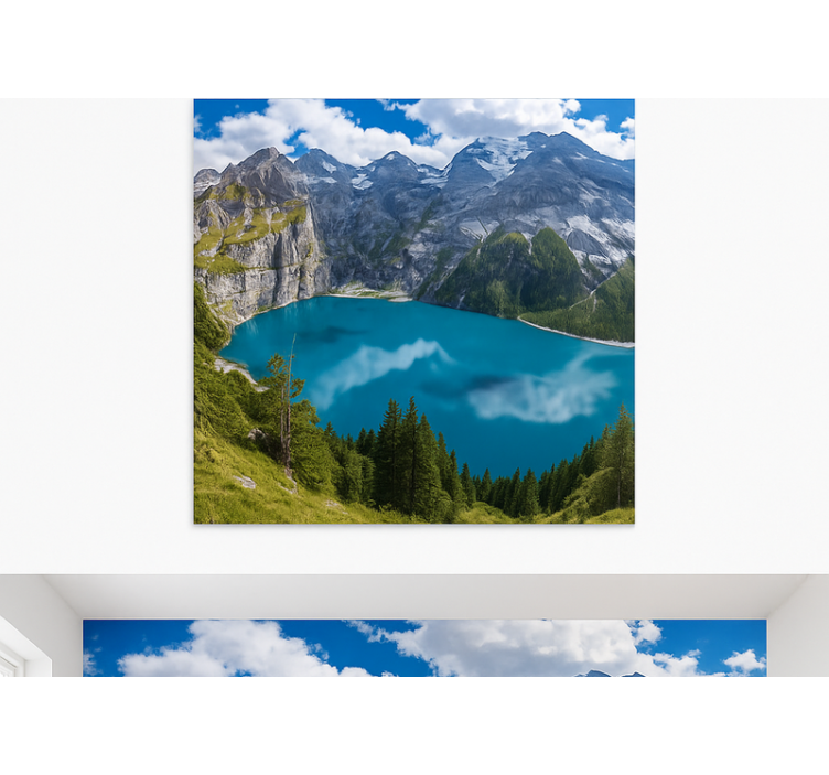 fototapety hory zlatý západ slnka v horách - Tenstickers