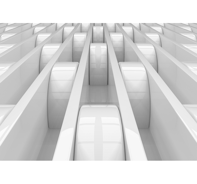 fototapety 3d 3d dizajn geometrických tvarov - Tenstickers