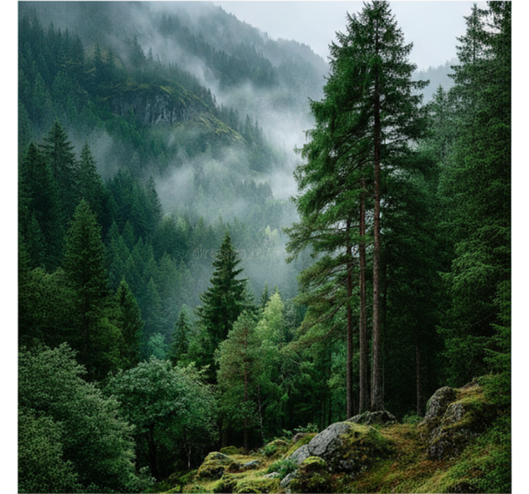 Fototapety na stenu les náladová voľba - Tenstickers