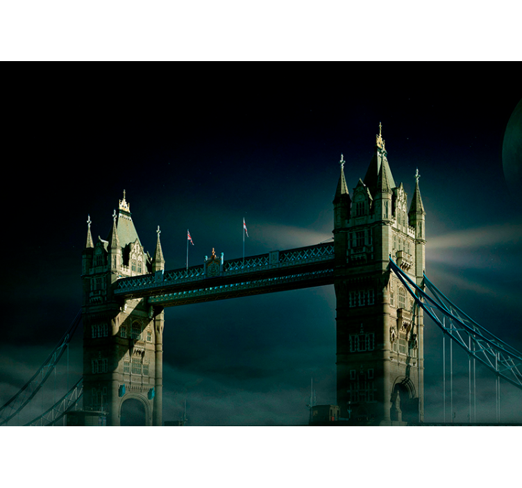 fototapety londýn tower bridge noc - Tenstickers