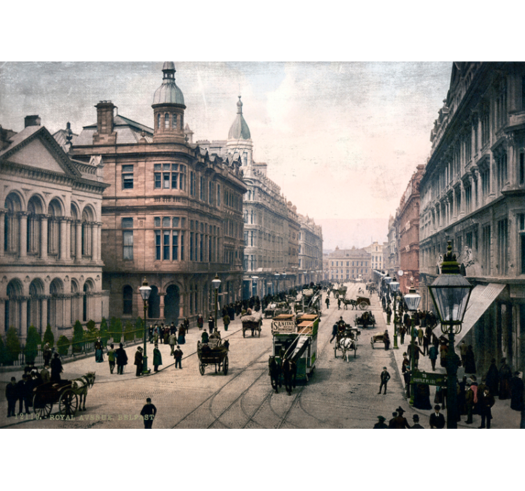 Nástenná maľba mesta belfast - Tenstickers