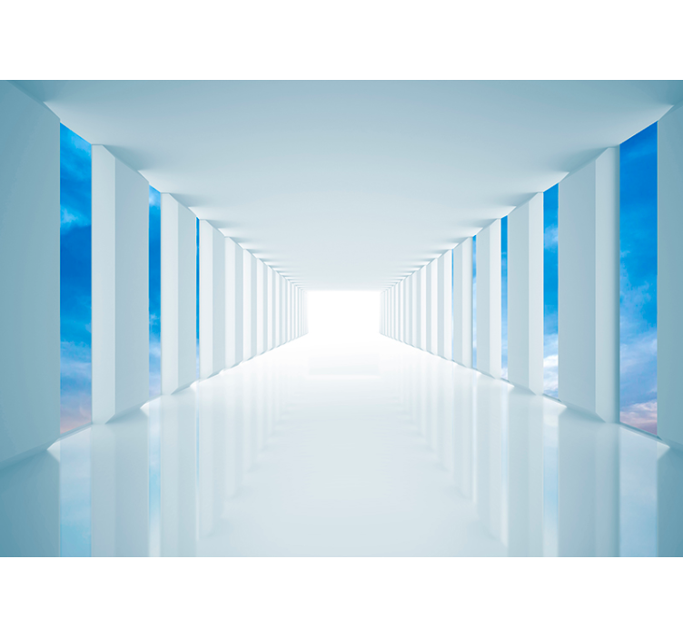 fototapety 3d koridor optických ilúzií - Tenstickers