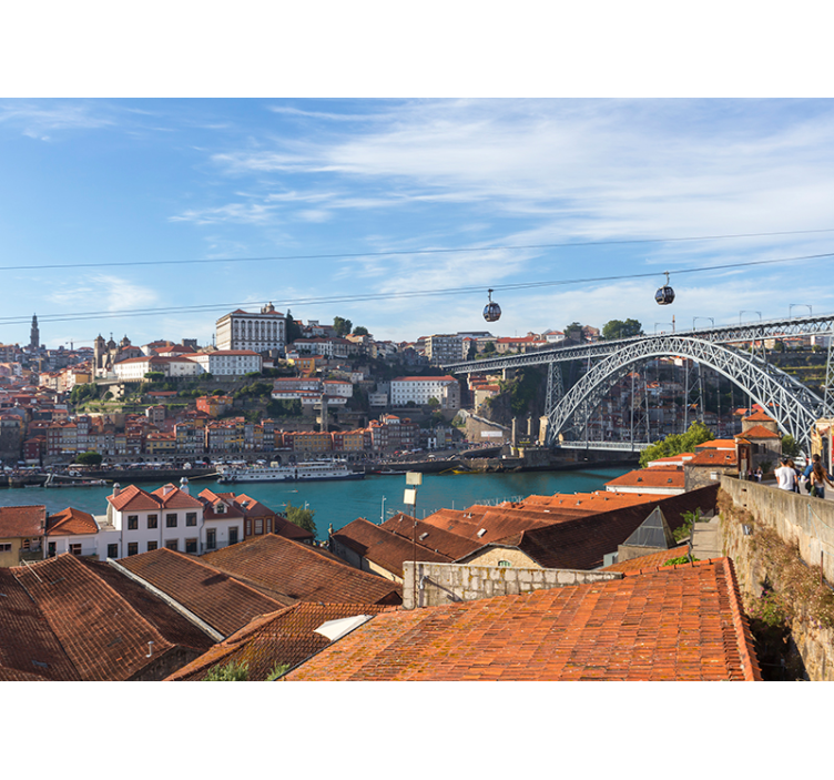 Nástenná maľba porto panoráma - Tenstickers