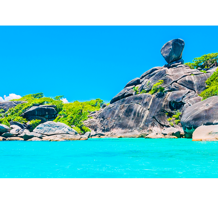 krajinka fototapety výhľad na tropickú prímorskú krajinu - Tenstickers