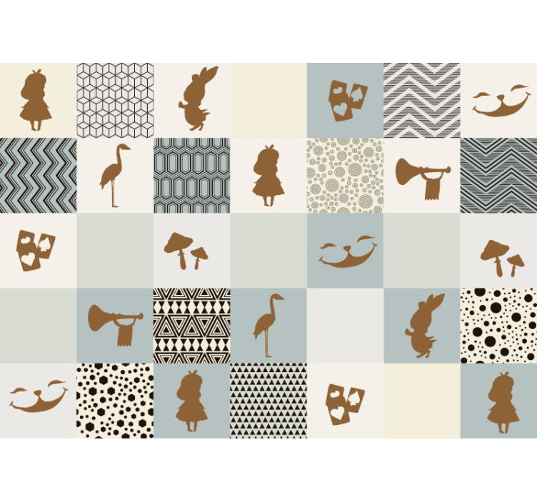 Nástenná maľba na fantasy fantáziu v krajine divov - Tenstickers