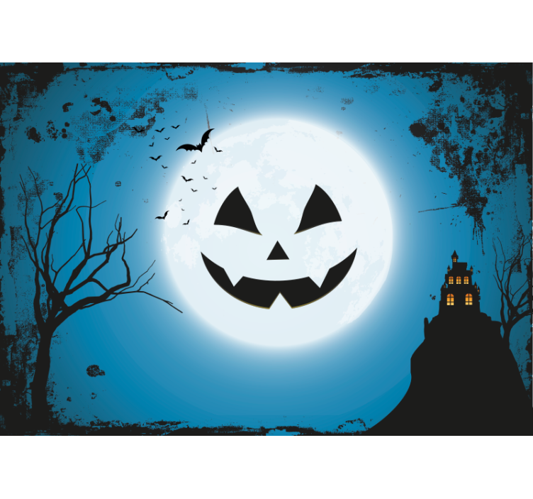 fototapety halloween strašidelný tekvicový úsmev - Tenstickers